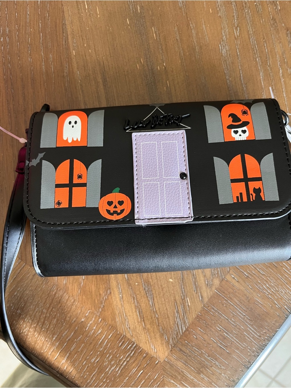 Luv Betsey by Betsey Johnson Halloween Haunted House Wallet Crossbody Bag - Picture 1 of 14